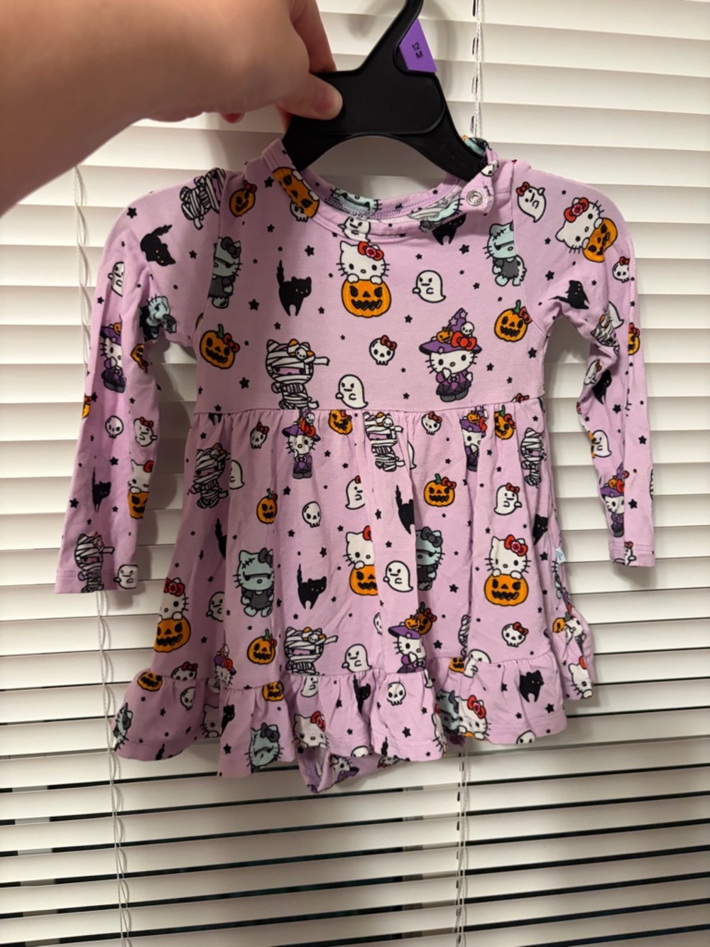 Posh Peanut hello kitty monster twirl bodysuit dress 3-6months